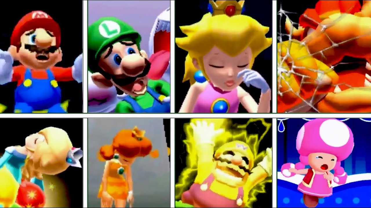 Mario Golf: World Tour - All Double Bogey Character Animations
