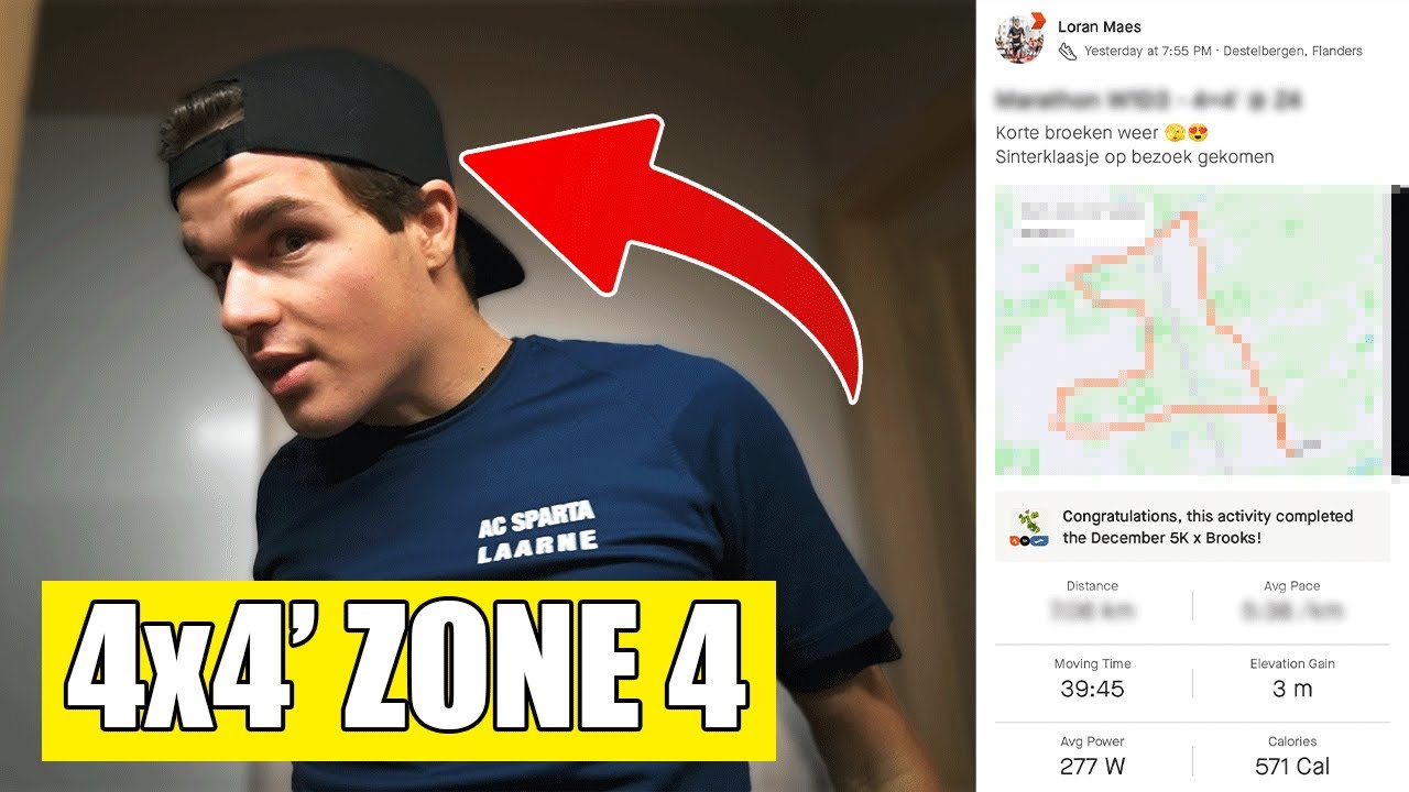 DE EERSTE INTERVALLOOP VAN HET MARATHONSCHEMA! 🥰 - Loran Vlog 