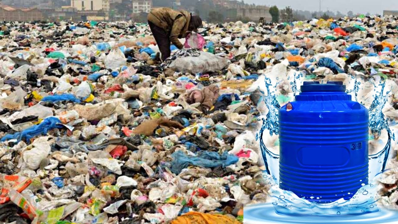 How Millions Waste Plastic Bags Convert into Water Tank through Recycling