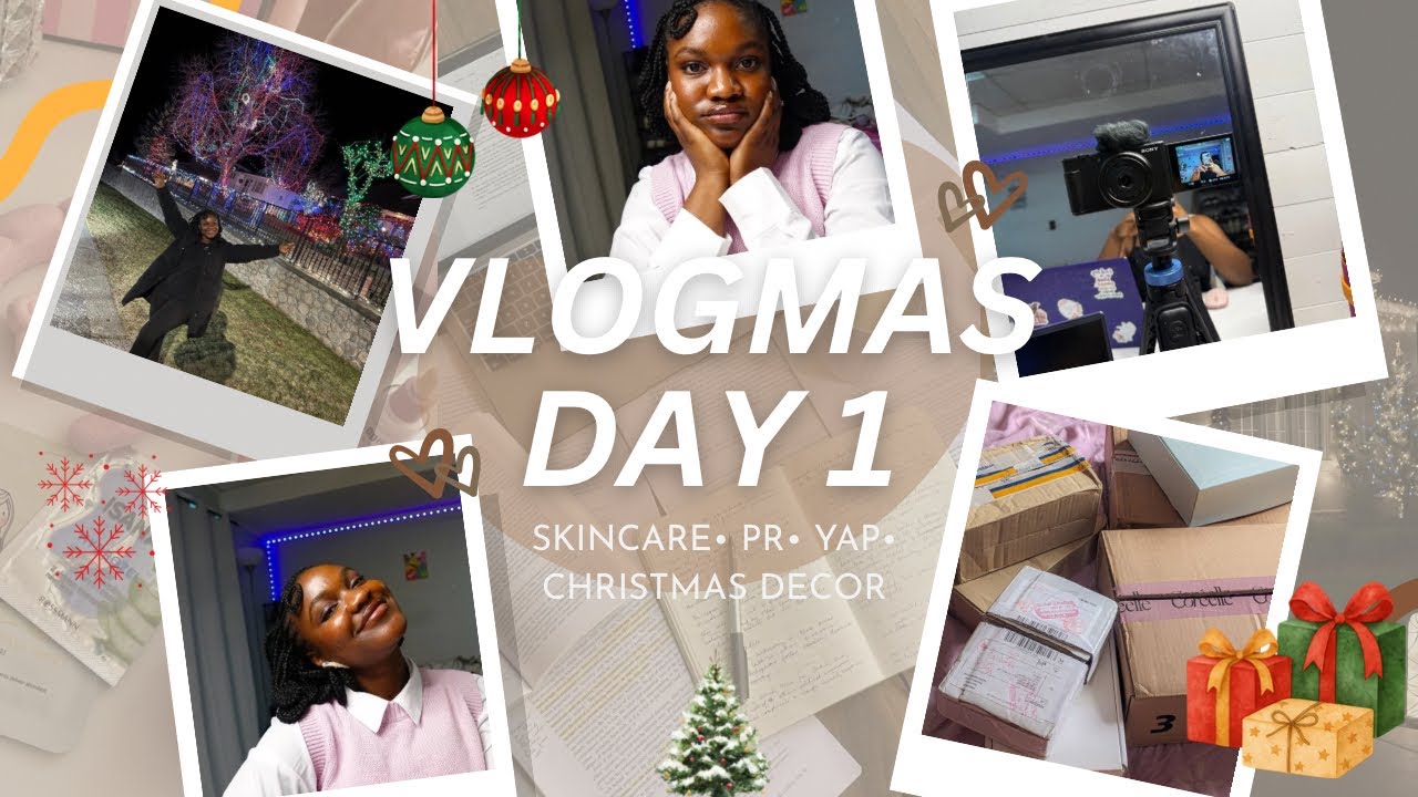 Первый день Vlogmas: купила новую камеру, заканчиваю экзамены, распаковываю PR-материалы, болтаю ...