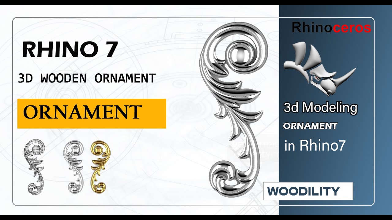 rhino tutorial- how to create wooden carved in rhino