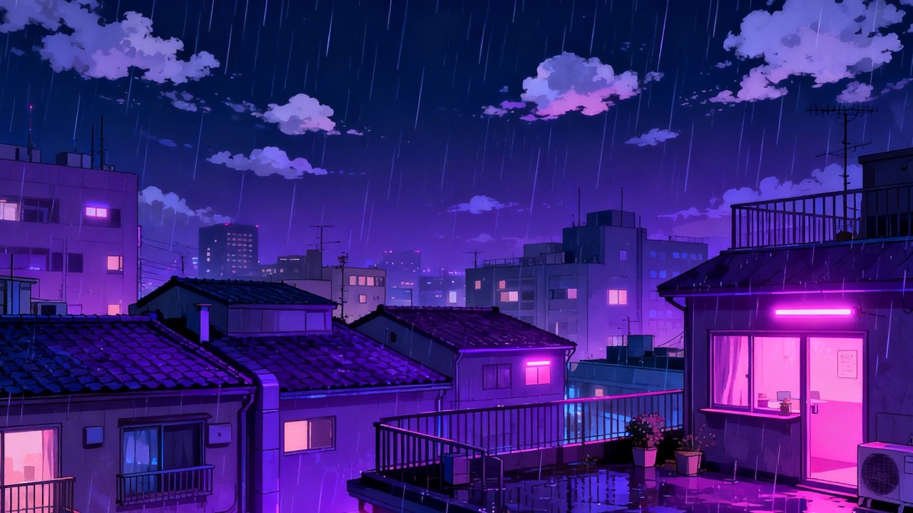 If You’re Studying Late, This Tokyo Rain Lofi Helps 🌧️ | 深夜ローファイ