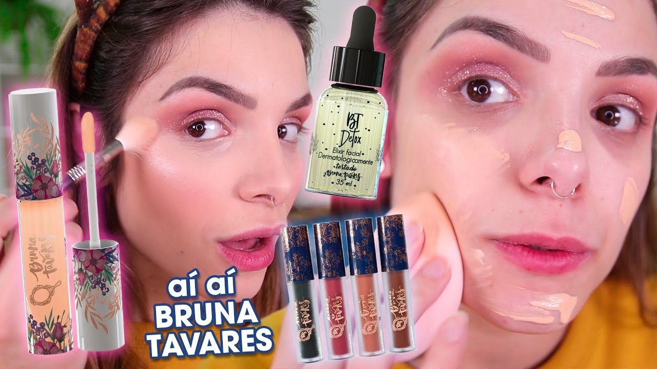 TESTANDO TODAS as MAKES da BRUNA TAVARES!!