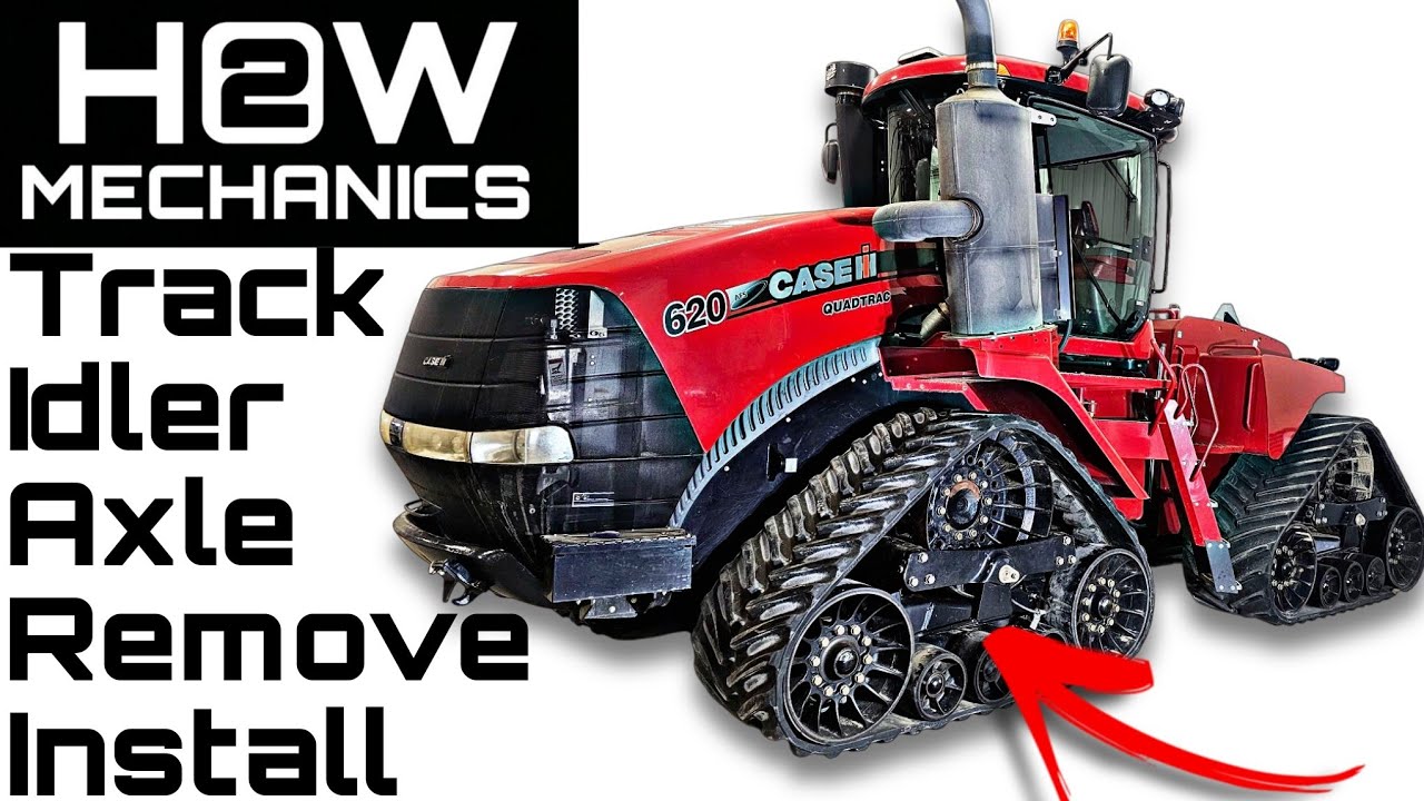 Как снять гусеницы, натяжители и ось с Case IH Quadtrac