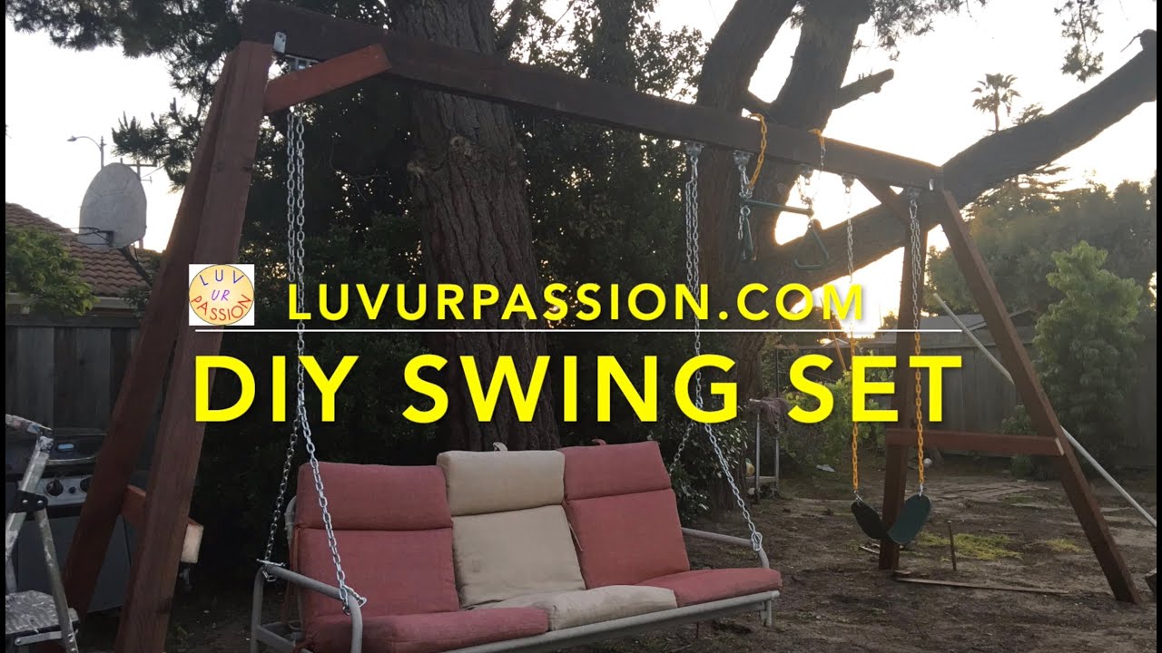 DIY: Easy Backyard Swing Set