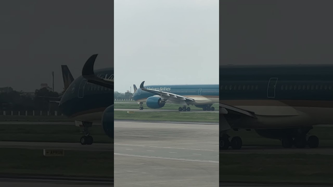 Vietnam Airlines home base in Noi Bai Airport (VVNB) #aviation lovers #vietnam #airbus #a350