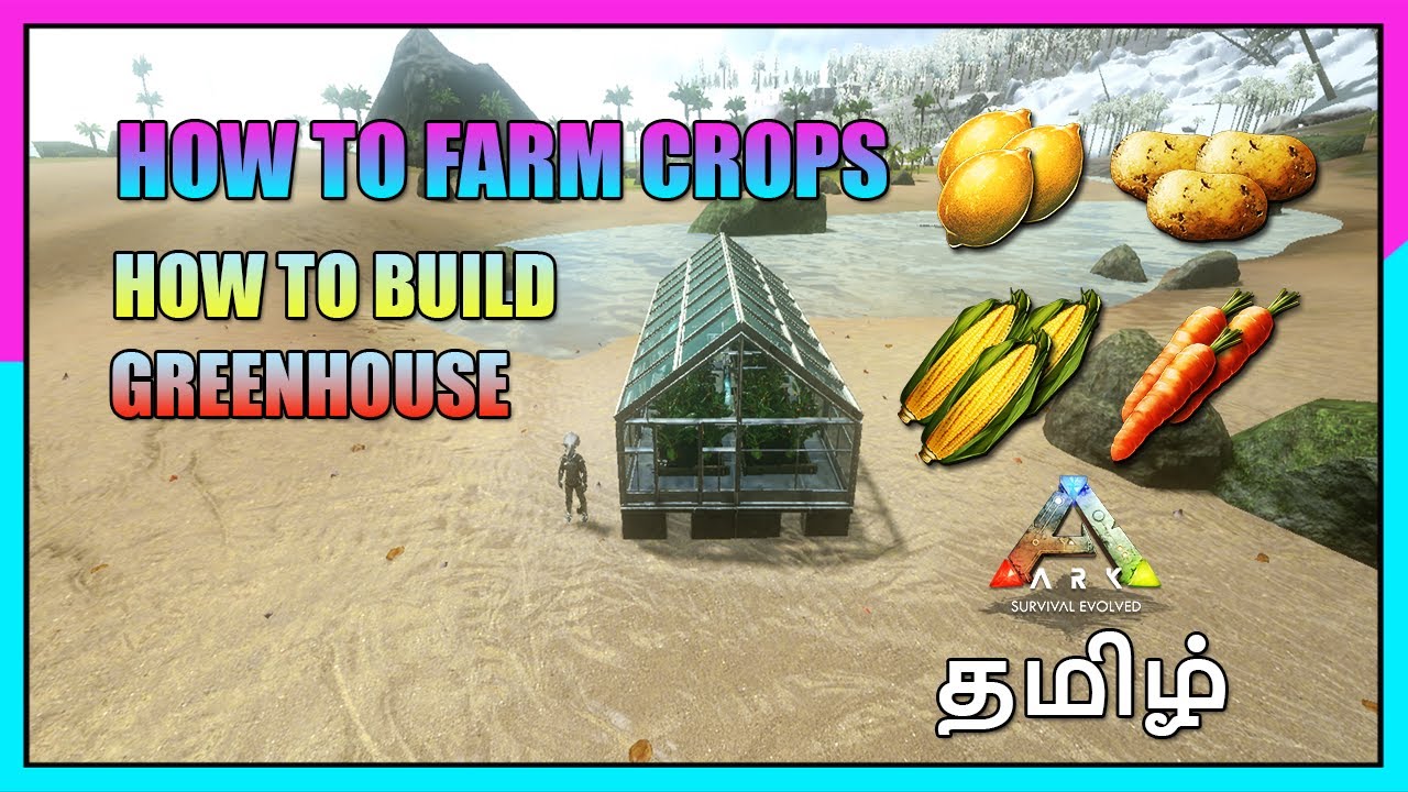 HOW TO FARM CROPS | HOW TO BUILD GREENHOUSE [USE] | ARK MOBILE | TIPS AND TRICKS | RAPTORS GAMING.
