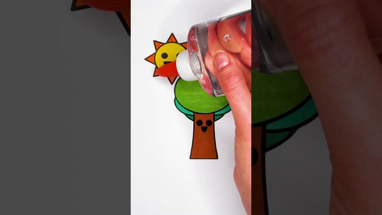 🌳☀️ Coloring Mr. Tree & Mr. Sun from Sprunki 😻✨ #glitter #art #sprunki #color #trending