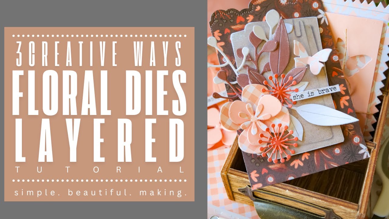 One Die Set, Many Possibilities | Monochrome. Negative Space. & Bouquet Build #sizzix
