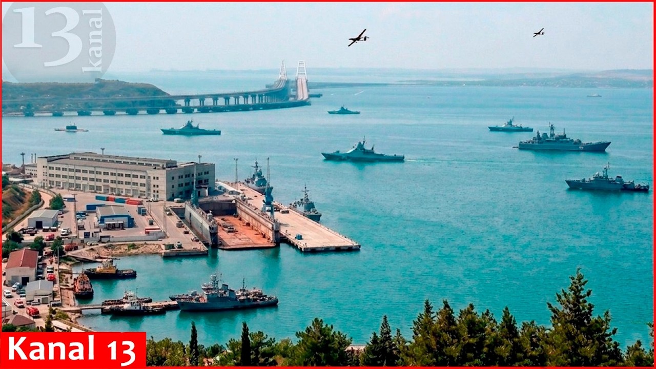 Ukrayna Rusiya gəmilərinin Krıma girişini BLOKLAYIR: Rusiyanın hərbi infrastrukturu LƏĞV EDİLDİ