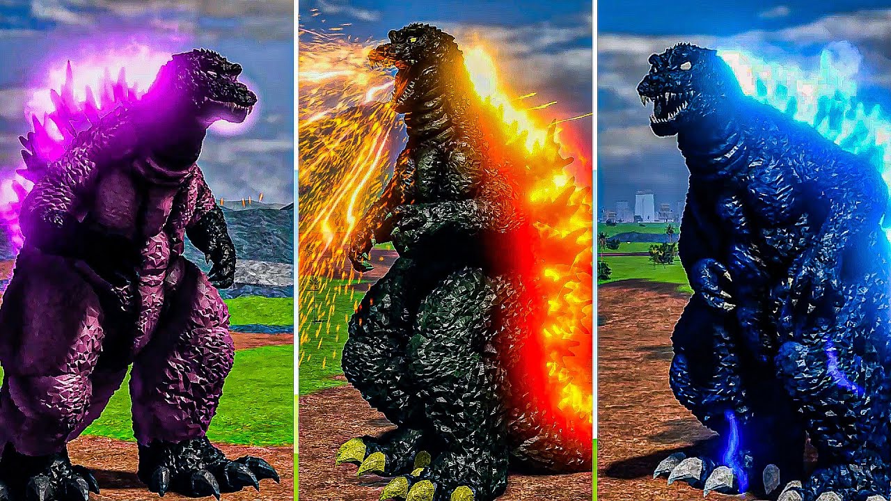 Godzilla GMK All Skins Age of Titans! | Roblox
