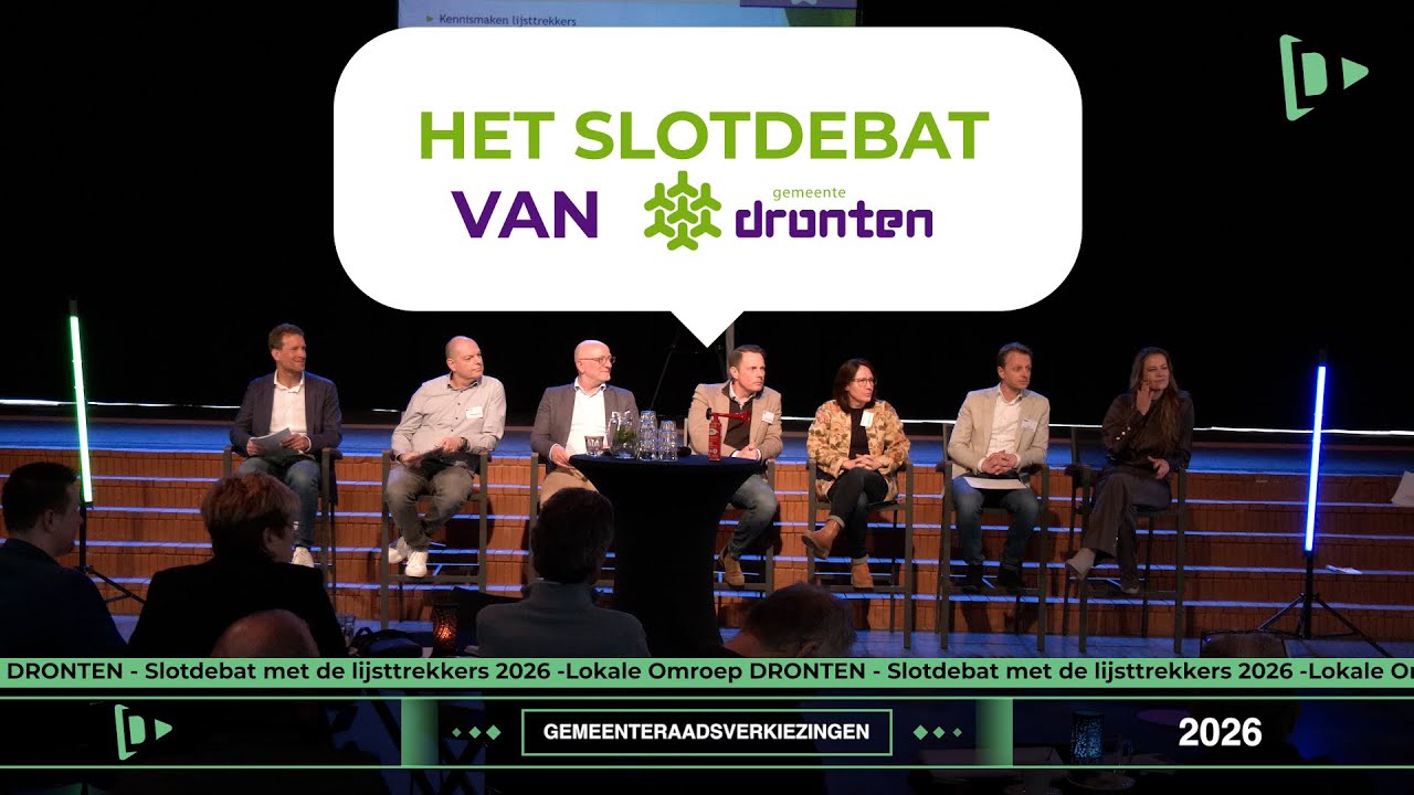 Slotdebat gemeenteraadsverkiezingen 2026