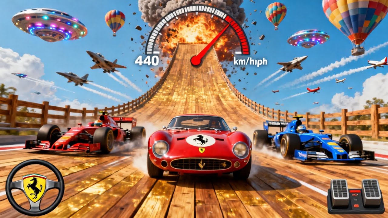 Mega Ramp Sport Car Racing 3D - Extreme Car Stunts-Andriod Gamepla #megaramp #3dgames #carracing 