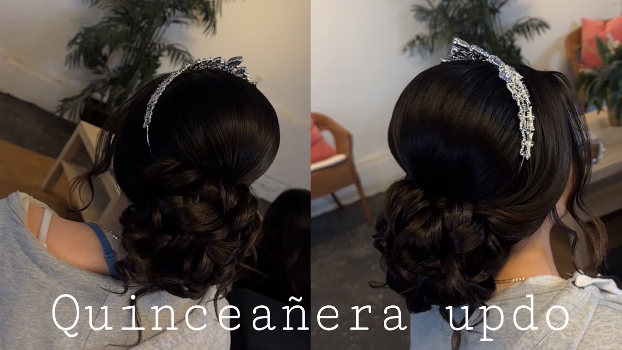 Quinceanera Hairstyle | How to Apply the Crown