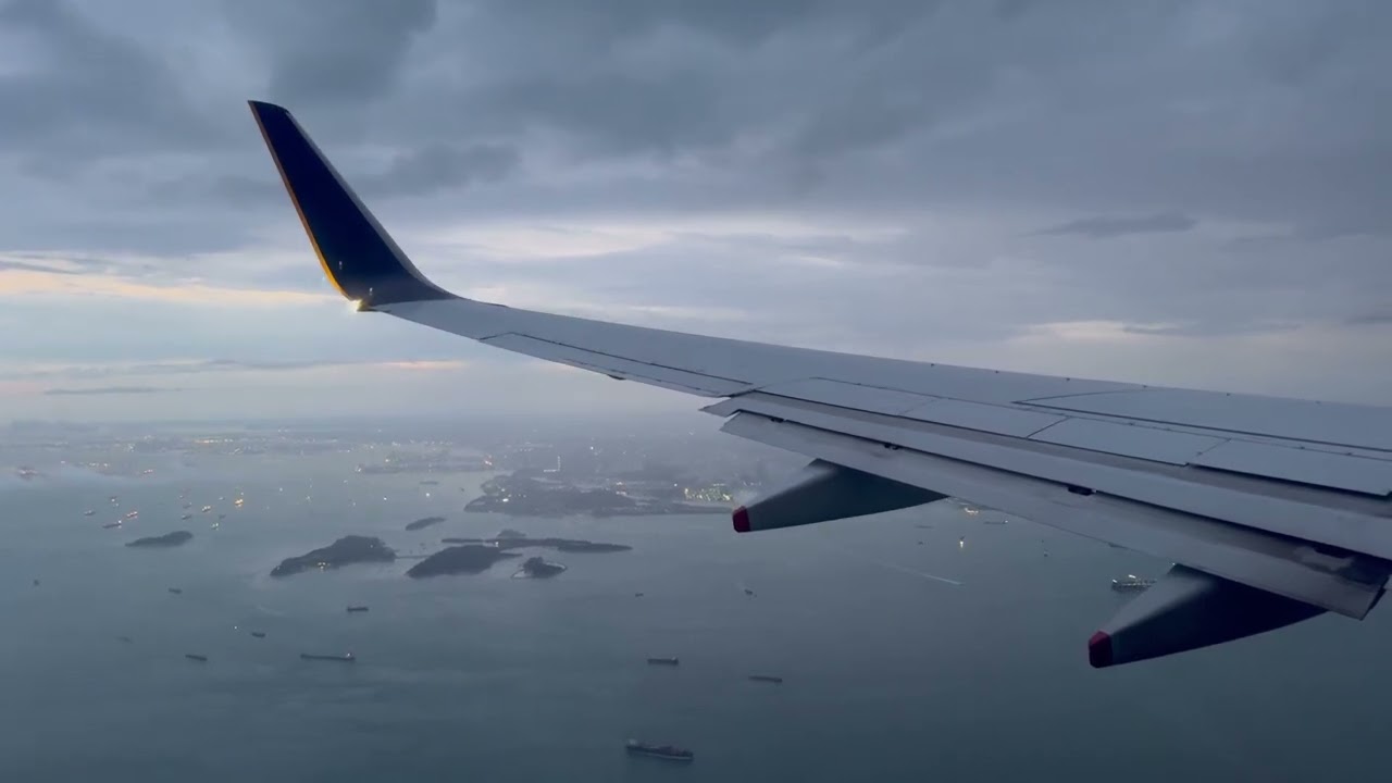 Singapore Airlines - Boeing 737-8SA - SQ137 - Penang to Singapore (Landing)