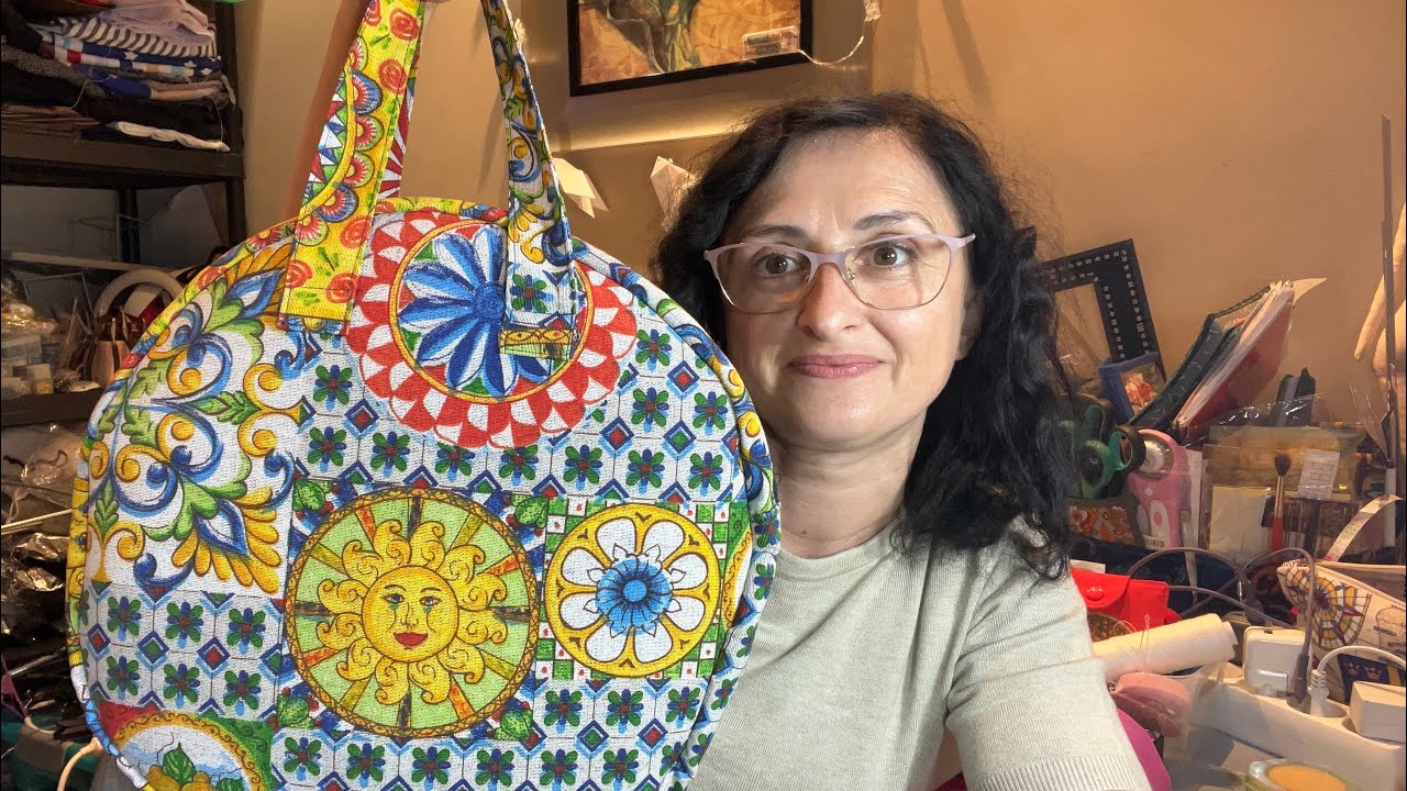 ✅Bolso de proyectos con bastidor #crosstitch #puntodecruz #costuracriativa
