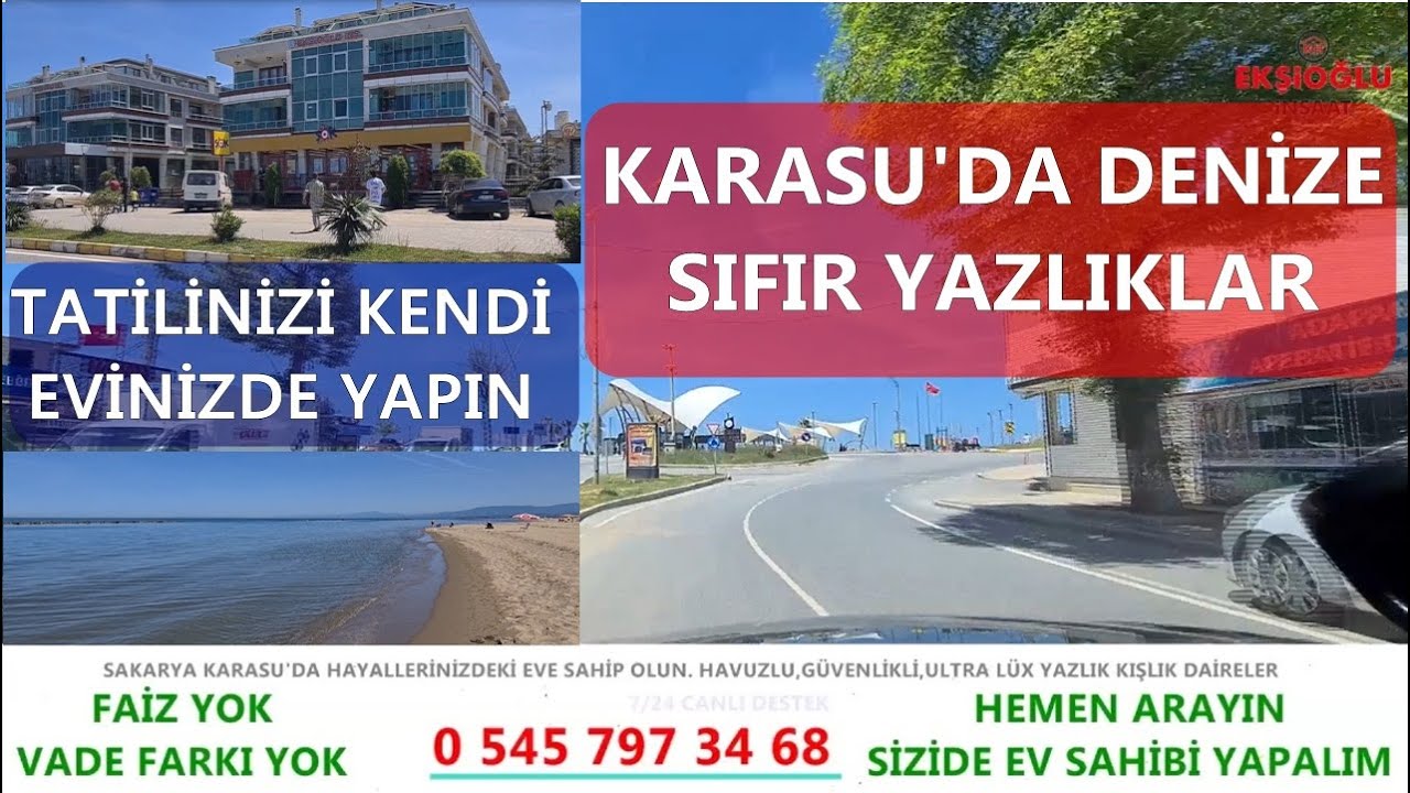 Denize Sıfır Yazlıklar - Ekşioğlu Karasu İnşaatları