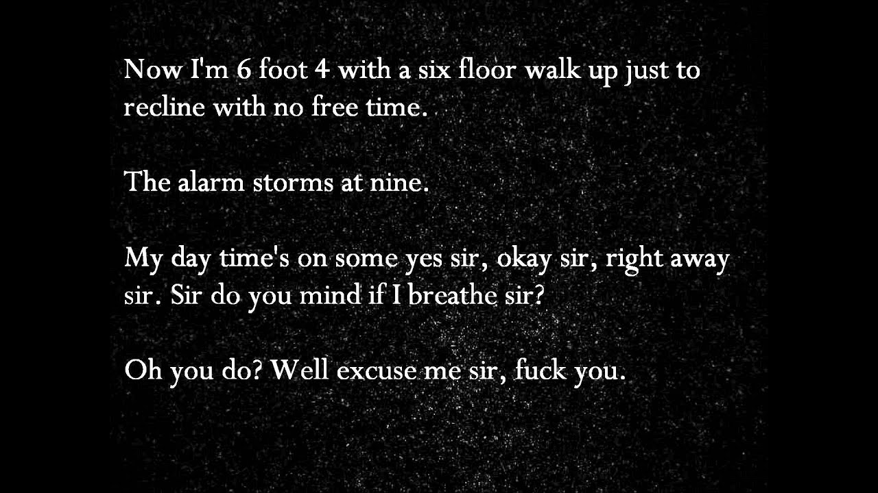 Aesop Rock - Commencement at the Obedience Academy (Official Lyrics)