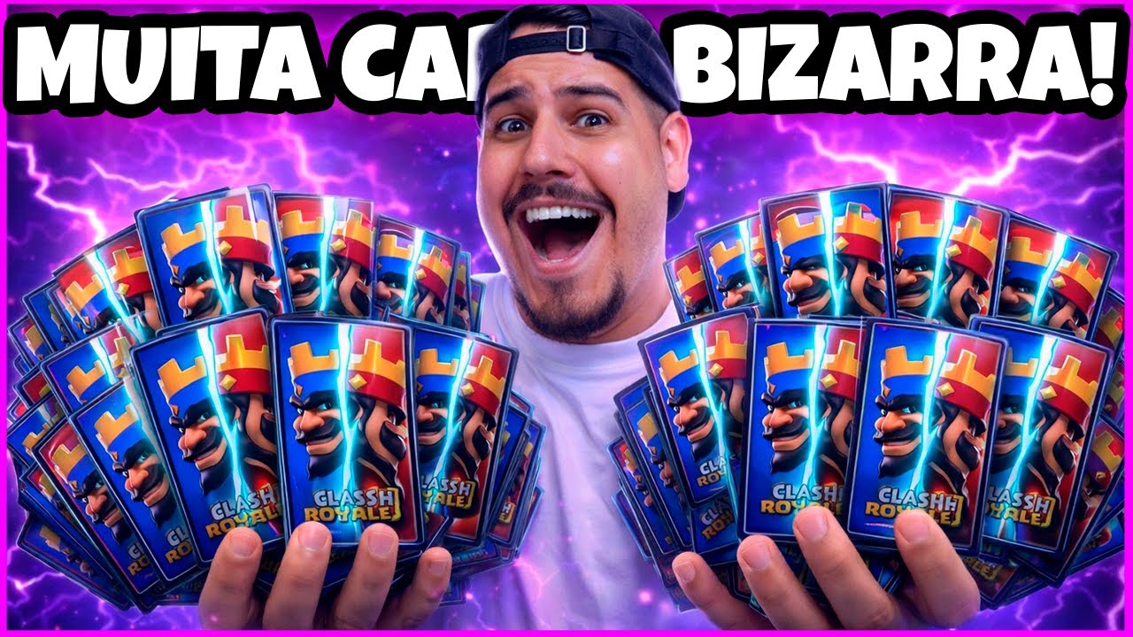 COMPREI MAIS DE 100 CARTAS DE 10 ANOS ATRÁS DO CLASH ROYALE NA VIDA REAL