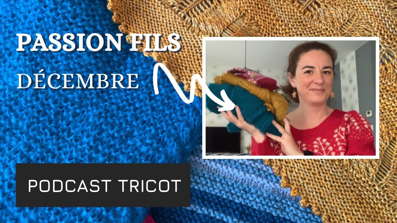 Podcast Tricot 🌲Décembre 🌲Les ouvrages terminés et tous mes en cours !