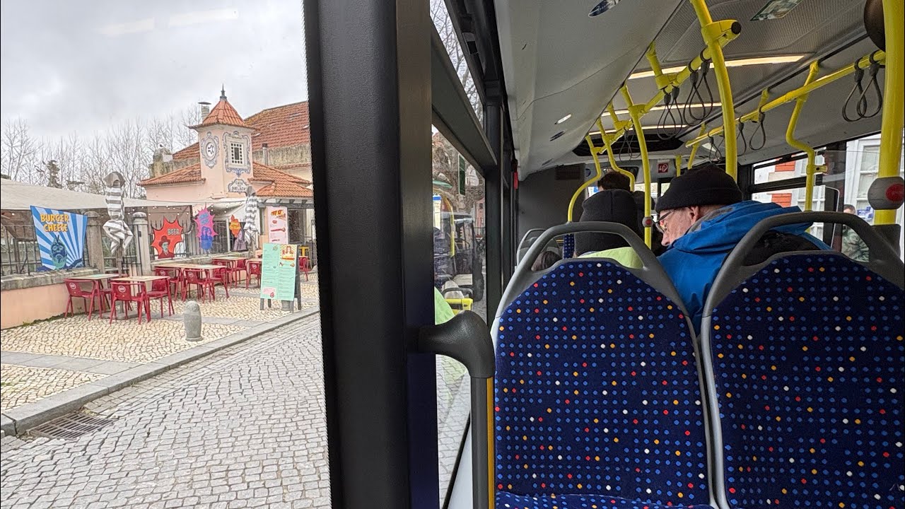 Portugal 201 Sintra - Bus No.424 riding｜from Sintra Train Station｜to Pena Palace