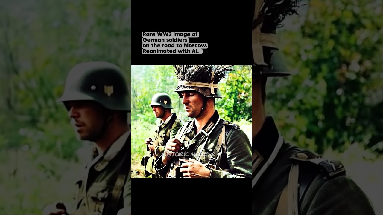 WW2 Brought to Life : German Troops on the Road to Moscow