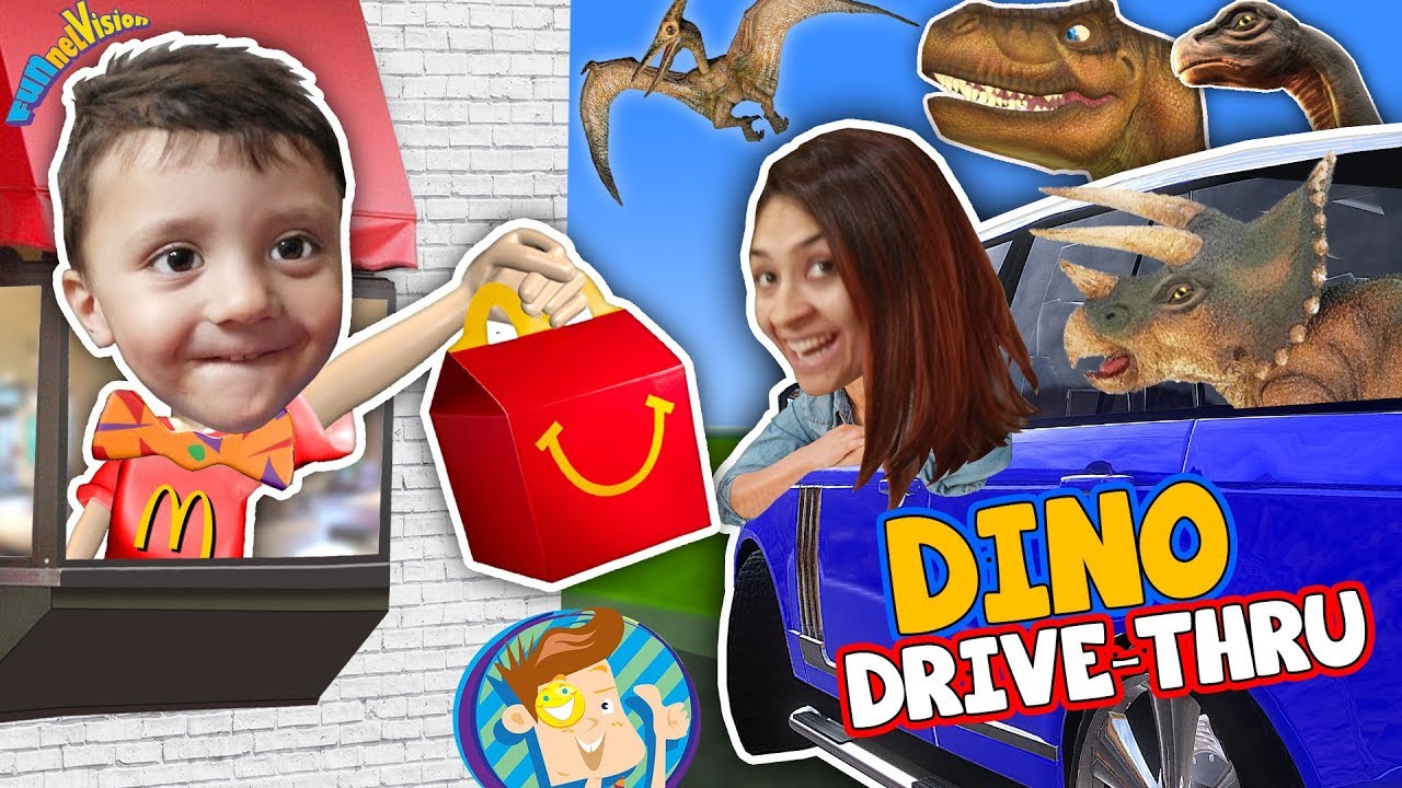 Динозавры в нашем доме + Волшебный трюк McDonalds для мамочек Видеоблог FUNnel Vision Новая экску...