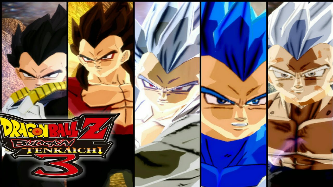 Xeno Vegeta All Forms Dragon Ball Z Budokai Tenkaichi 3 Mods