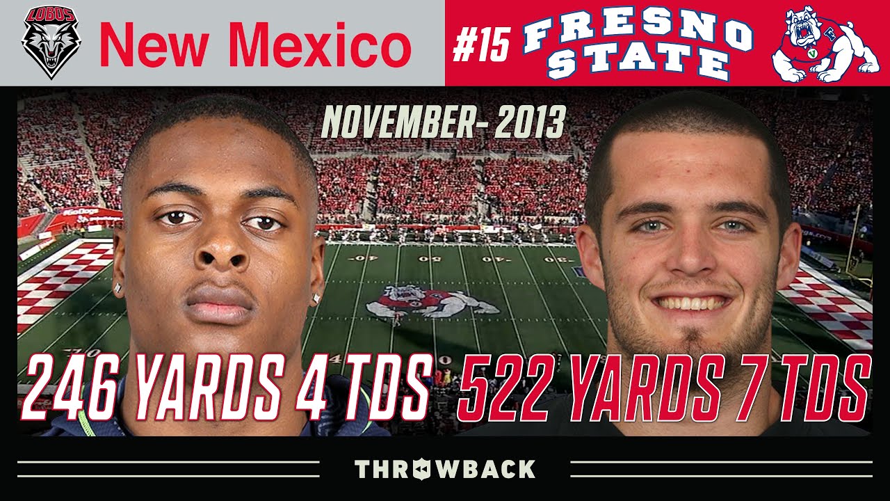 Carr to Adams is DOMINANT! (New Mexico vs. #15 Fresno State 2013, November 23)