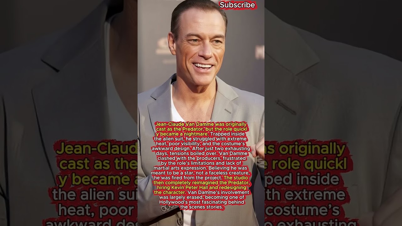 Why Jean-Claude Van Damme Was Fired from Predator: The Untold Story  #celebnews #shorts