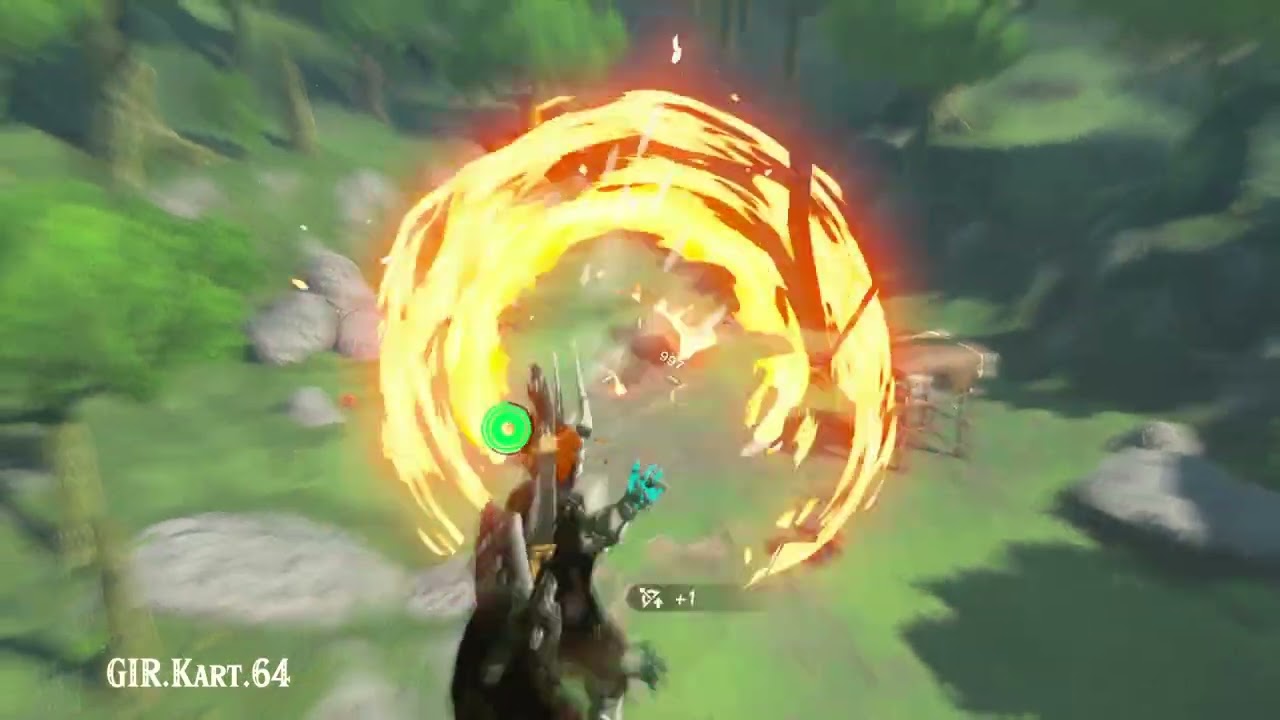 Tears of the Kingdom - Long Throw at Great Plateau Battle Talus