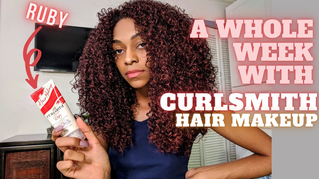 My Thoughts On CURLSMITH HAIR MAKEUP (temporary hair color)| Application | Styling | Wash day |