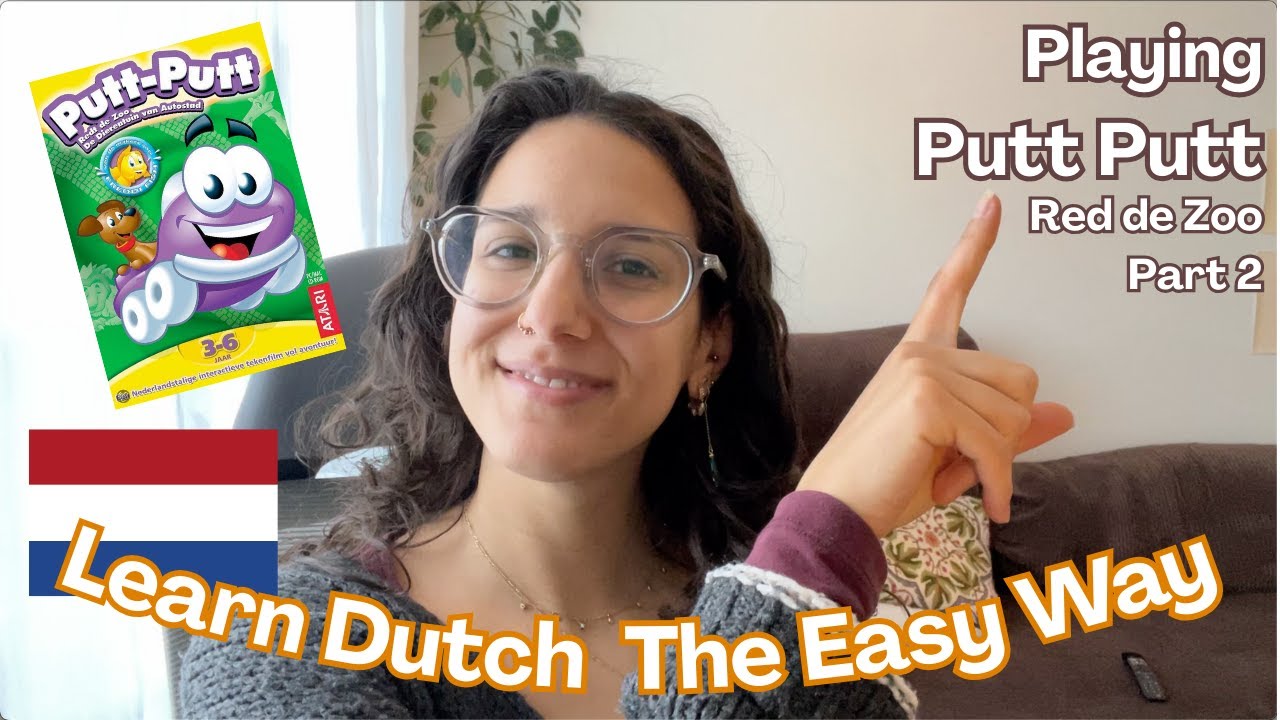 Playing Putt Putt 1 together! [Part 2] 🎮🐾  - Intermediate Dutch Comprehensible Input