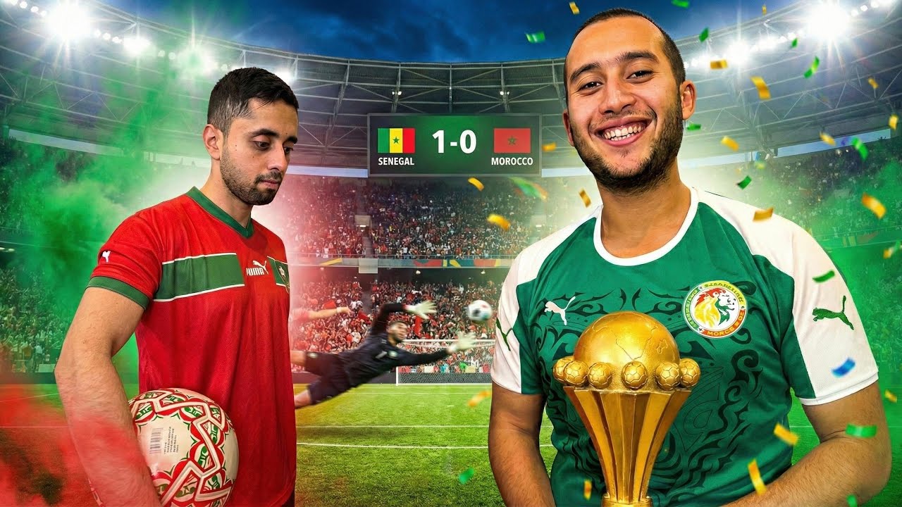 كريم² في أفريقيا | نهائي ناري 🔥 السنغال 🇸🇳 × المغرب 🇲🇦… وقت إضافي وبنالتي ضائعة حسمت اللقب 💔⚽