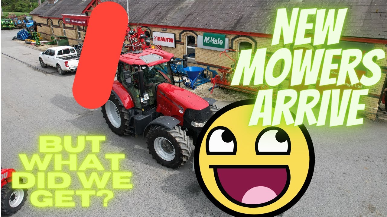 SMOKING GRASS WITH THE NEW MC HALE MOWER & PLANTING SPROUTS!