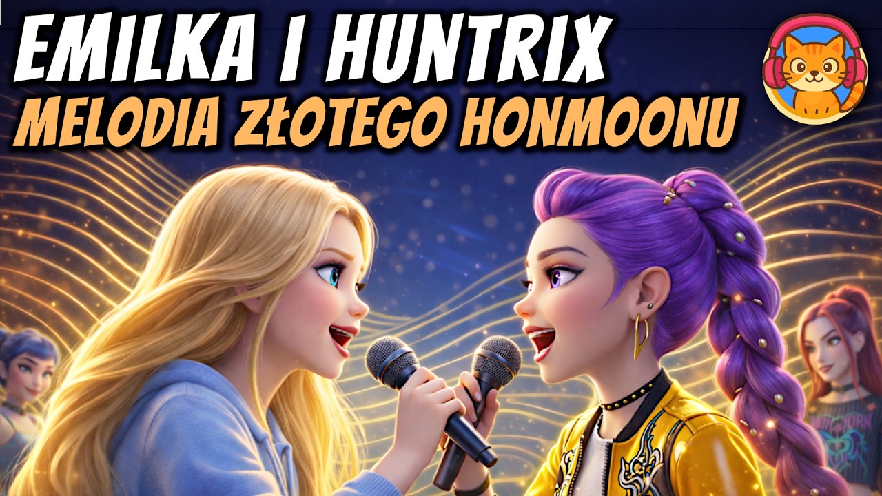 🎶✨ Emilka i Huntrix. Melodia Złotego Honmoonu - K-popowe Łowczynie - Bajka do słuchania na dobranoc🎧