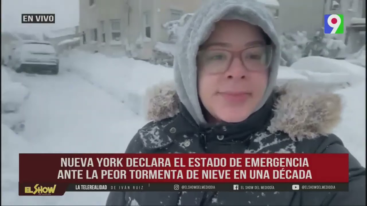 Conexión desde el apagón en RD hasta la fuerte nevada en New York y Filadelfia.