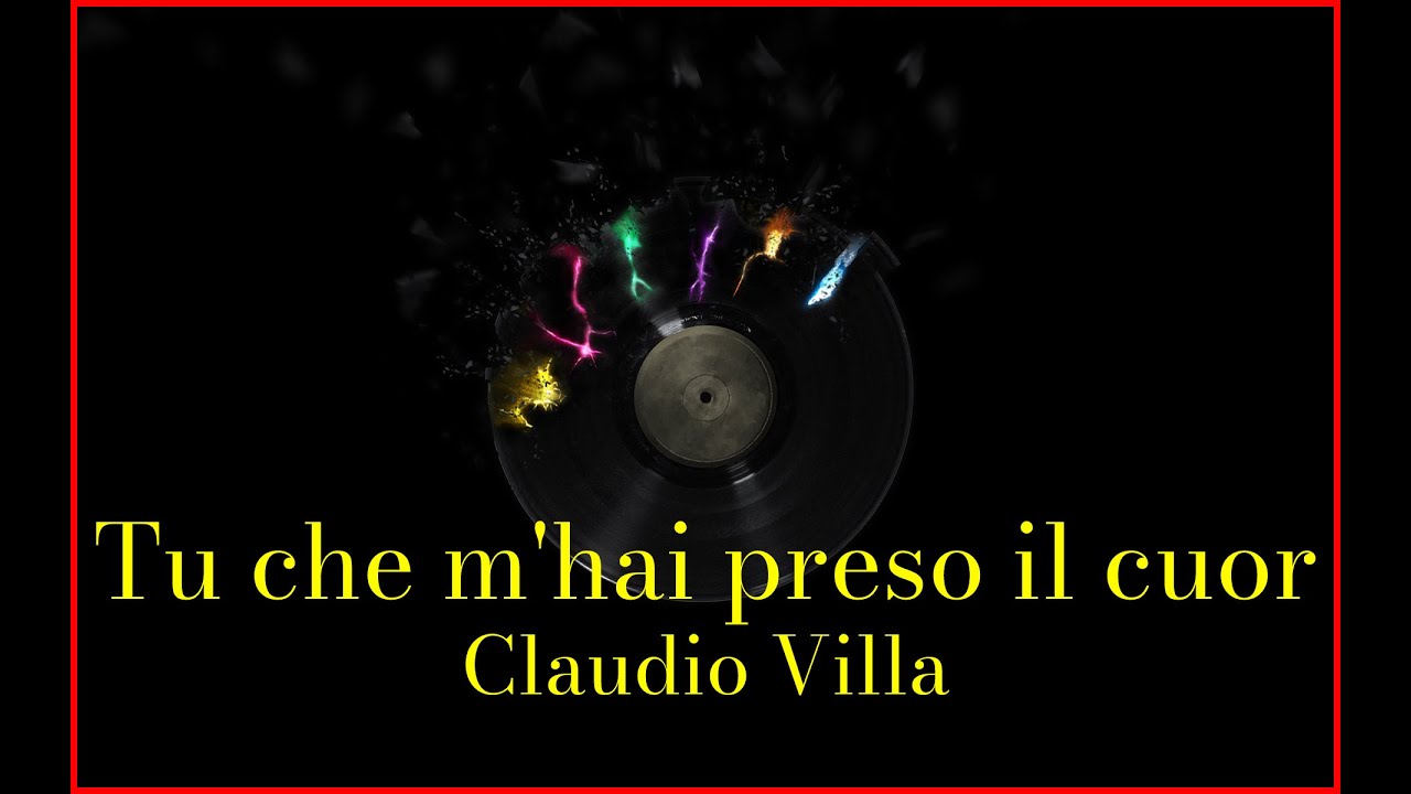 Claudio Villa - Tu che m' hai preso il cuor (Lyrics) Karaoke