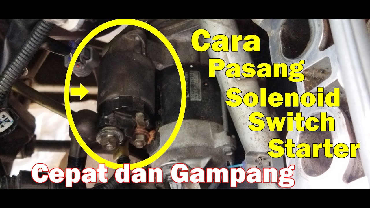 How to Install an Avanza Starter Solenoid #automotive #solenoid #tutorial
