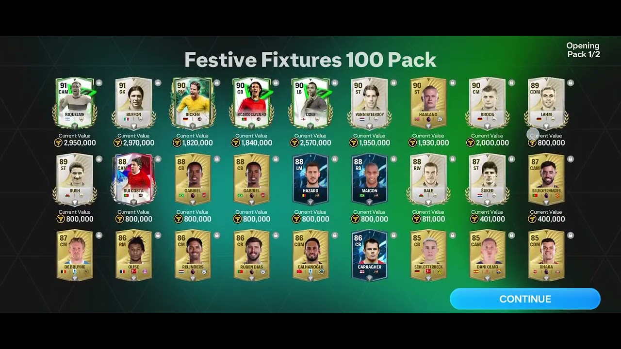 I purchase pack opening 