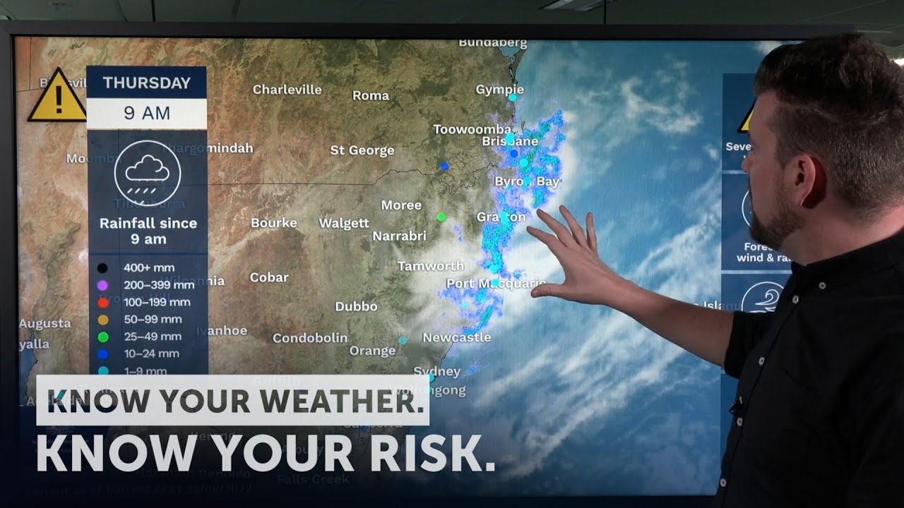 Severe Weather Update: Heavy rain increasing flood threat in NSW 22 September 2022.