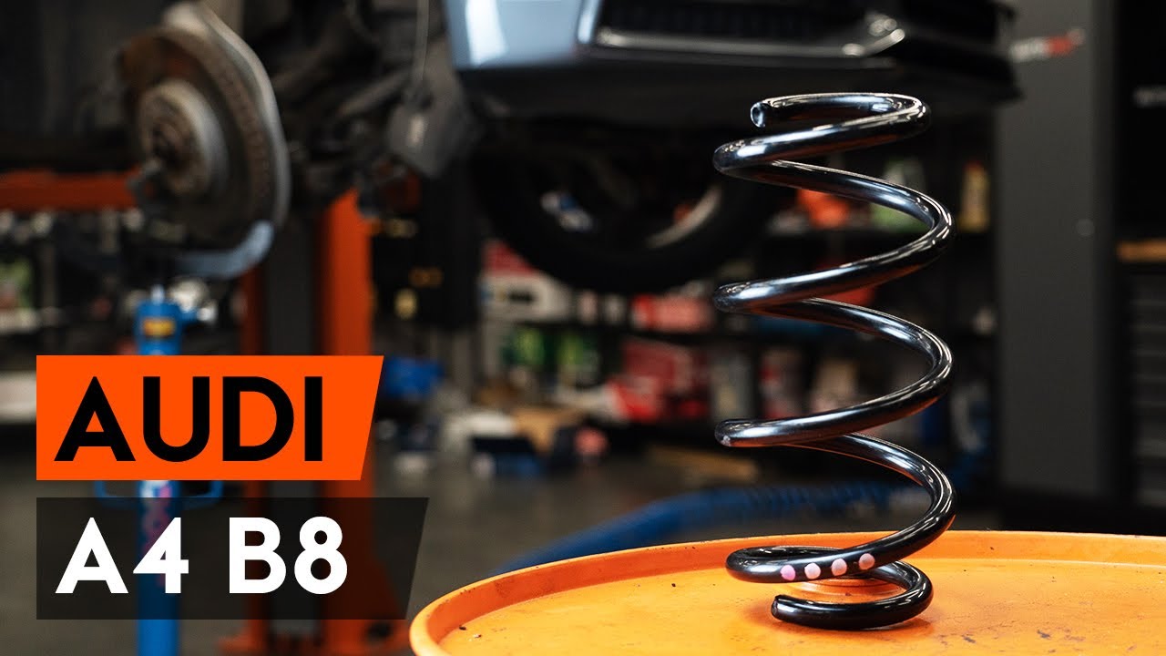 Comment remplacer ressort de suspension avant sur Audi A4 B8 Berline [TUTORIEL AUTODOC]