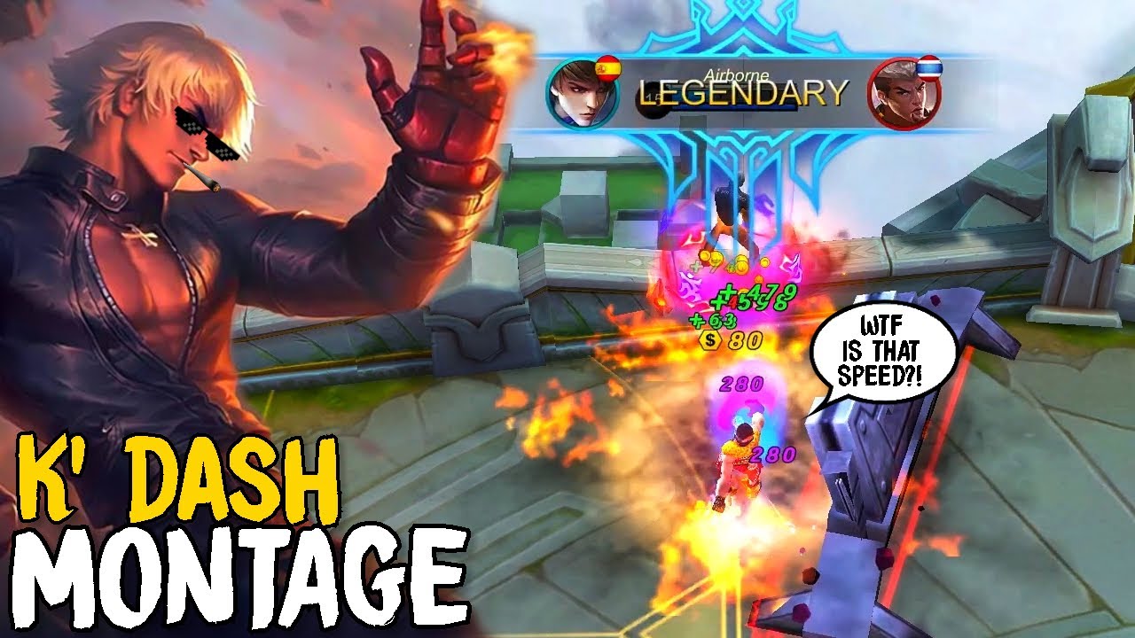 FASTER & SMOOTHER GUSION BEST MOMENTS | 4 Savage & 4 Maniac | K' Dash Gusion Montage by Astre | MLBB