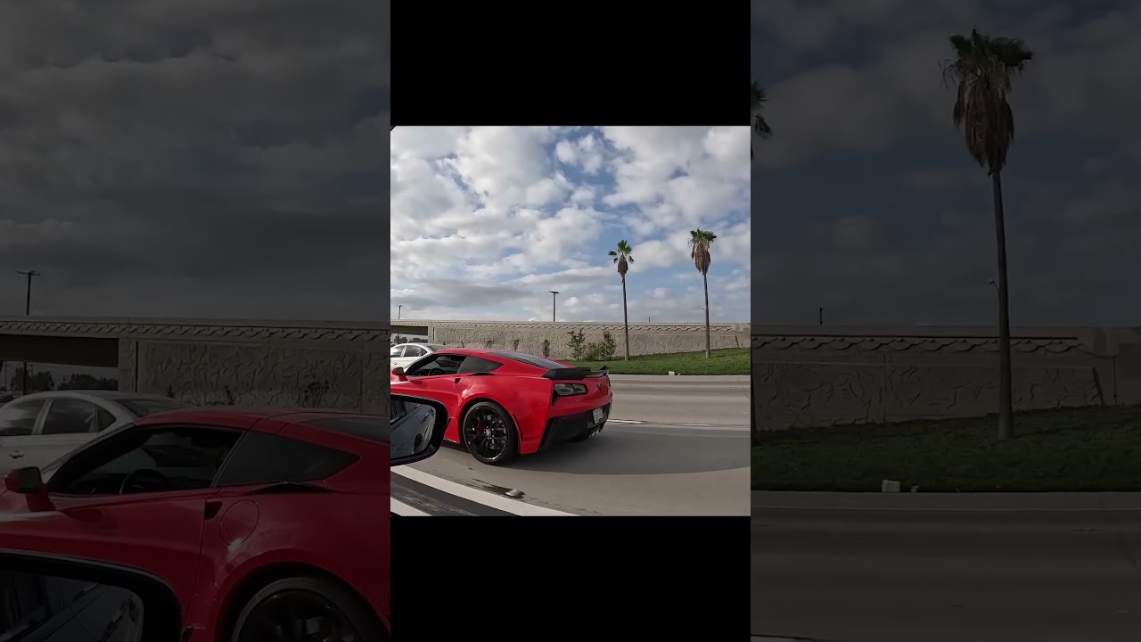 bmw m340i *stock turbo* vs c7 corvette z06 roll race