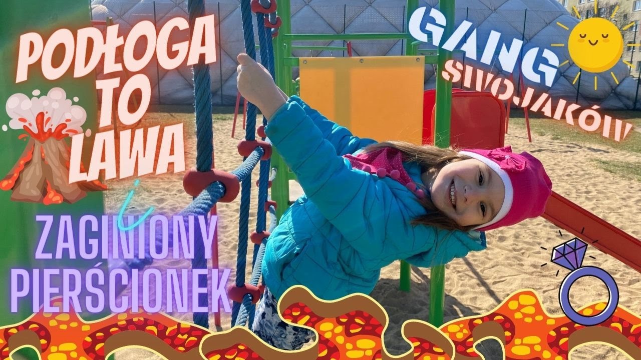 Podłoga to lawa🌋🔥 Zabawa na placu zabaw i zaginiony pierścionek Oliwii💍😱 Gang Swojaków