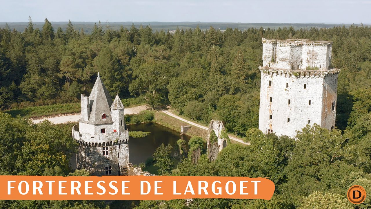 Forteresse de Largoët - Drone - Documentaire Aérien 4k - Aerial Footage 4k