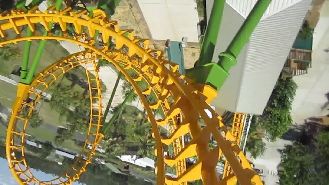 Boomerang front seat on-ride HD POV Wild Adventures