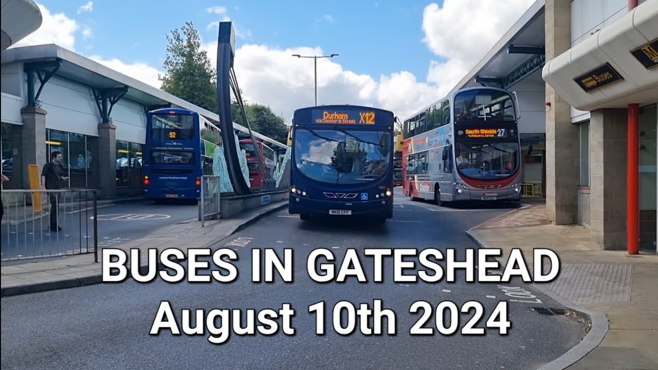 Buses at Gateshead Interchange (10/08/2024)