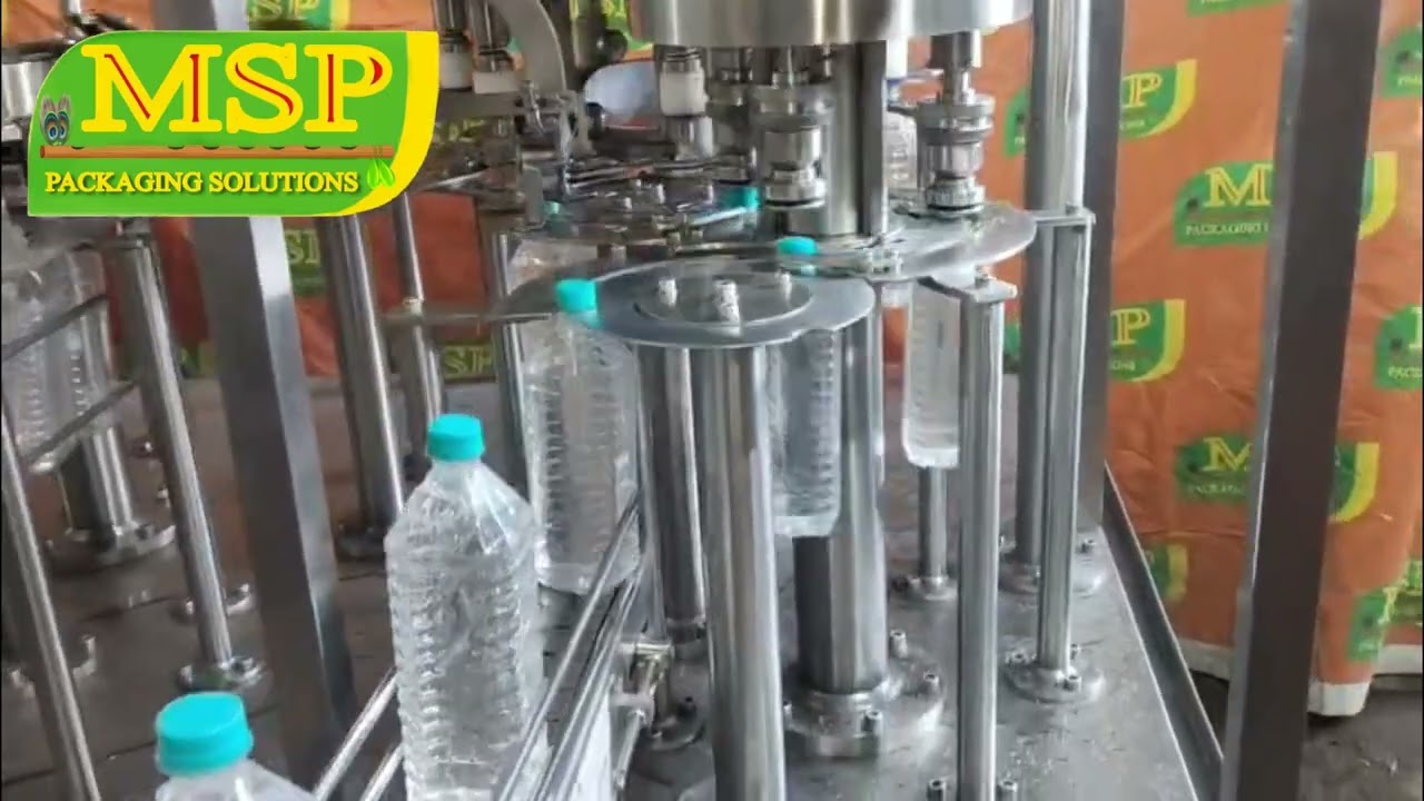 Automatic Water Bottle Rinsing Filling Capping (RFC) Machine | Water Bottle Plant | MSP