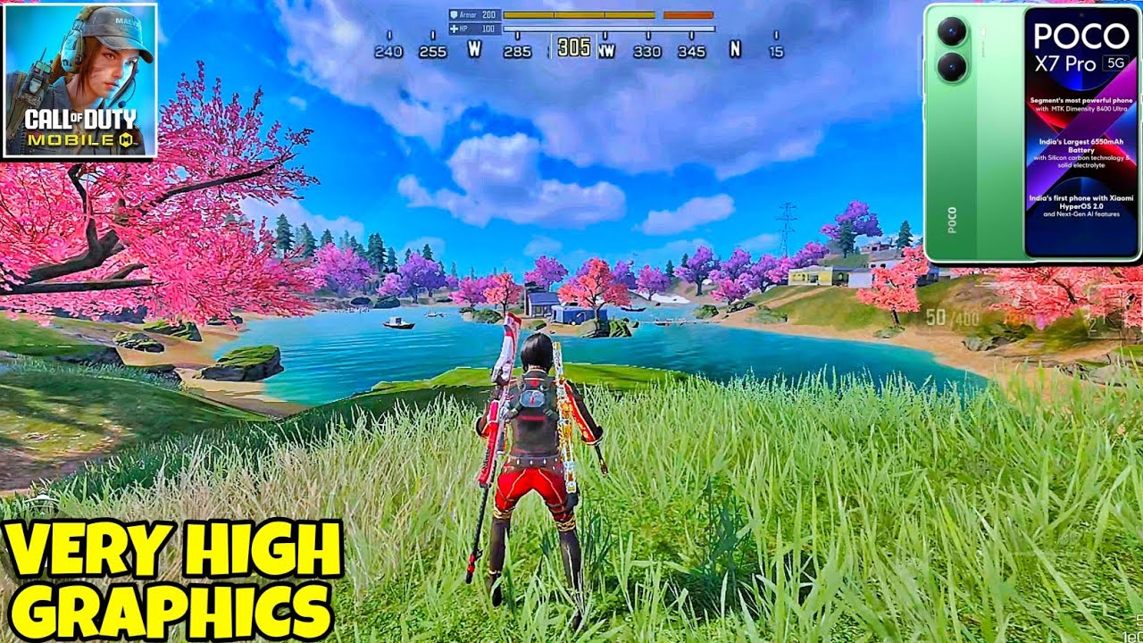 POCO X7 PRO CODM VERY HIGH GRAPHICS AND MAX FPS GAMEPLAY TEST